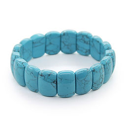 Браслет Лео-мини бирюза голубая (имитация) - Agat77 фото 4