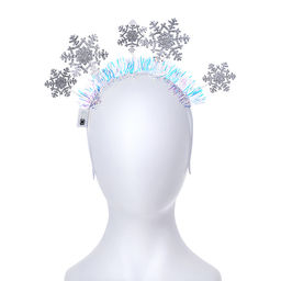 Ободок карнавальный "Снежинки"