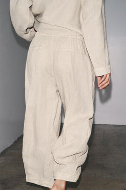 LINEN TROUSERS ZW COLLECTION - Zara фото 4