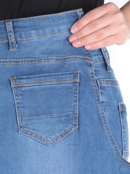 L0132 BLUE Джинсы зауженные женские Vickys Love - Фабричный китай фото 9