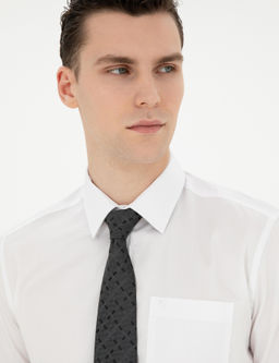 Beyaz Regular Fit K_sa Kollu Basic G_mlek - Pierre cardin фото 9