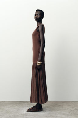 CONTRAST KNIT DRESS - Zara фото 4