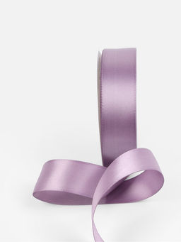 Лента атласная TEIRA, двухсторонняя, 25 мм, 25±1 м, сиреневая №0434