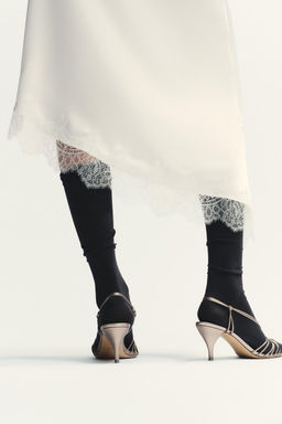 SATIN LACE SKIRT - Zara фото 5