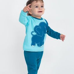CRB wear/CWNB 90048-39-285 Комплект для мальчика (джемпер, брюки), голубой-морская волна/Ex.Cherubino  фото 3