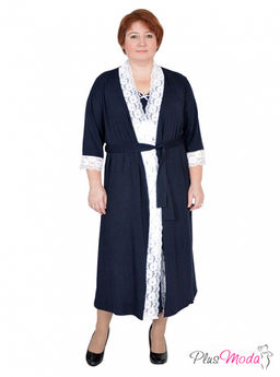 Халат-пеньюар Модель №208 размеры 44-80 - Plusmoda фото 8