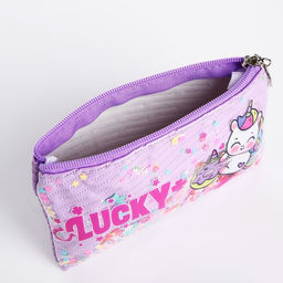 Косметичка на молнии, цвет сиреневый - Simaland фото 3