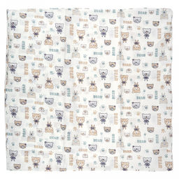 Наволочка 60х60см "Полосатые мишки" б/з, ясельная, с клапаном-запахом, бязь ГОСТ 142г/м2, хлопок 100%, упаковка ПП 22х30см, "Домашняя мода" (Россия)