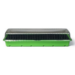 Цена за 5 шт. Мини - парник для рассады, 56×17×12 см, 3 вставки, 27 ячеек, пластик, Greengo