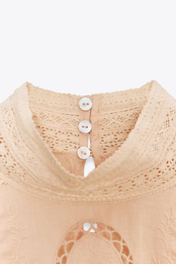 ZW COLLECTION EMBROIDERED ROMANTIC SHIRT - Zara фото 9