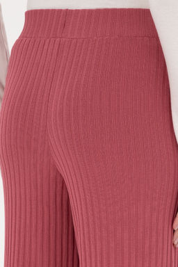 KadДn Pembe Triko Loose Fit Pantolon