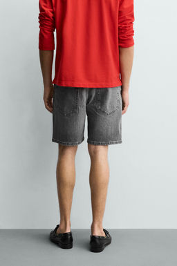 REGULAR FIT DENIM BERMUDA SHORTS - Zara фото 12