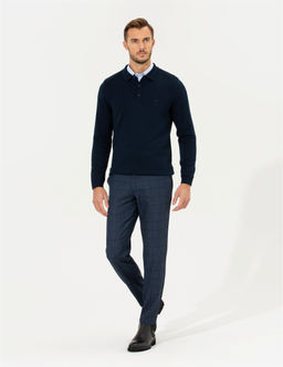 A__k Lacivert Slim Fit Kuma_ Pantolon - Pierre cardin фото 3
