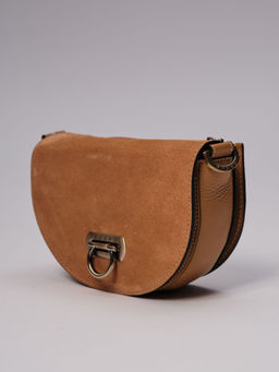 Сумка замшевая кросс-боди Azaro 31032 глина