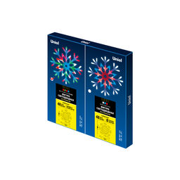ULD-H4040-048/DTA RGB IP20 SNOWFLAKE Фигура светодиодная Снежинка, 40х40см. Подвесная. 48 светодиодов. RGB свет. Провод прозрачный. TM Uniel - Volpe фото 8
