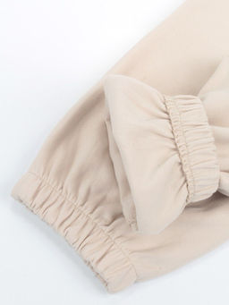 3160/3161 BEIGE/PINK Костюм спортивный женский (95% хлопок, 5% эластан)