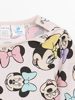 Bisiklet Yaka Minnie Mouse Bask?l? K?z Bebek Pijama ?st - Waikiki фото 2