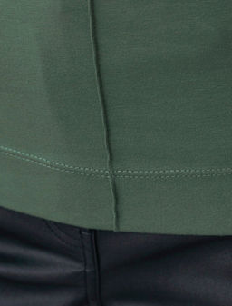 Джемпер с цельнокроеным воротом из премиального хлопка