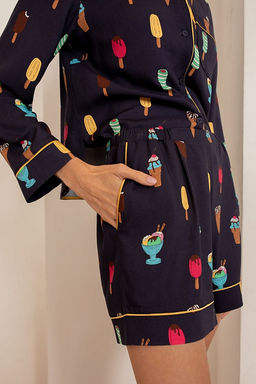 Рубашка 56419 Темно-синий мороженое