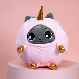 Мягкая игрушка Котик в костюме единорожки, 20 см - Milo toys фото 2