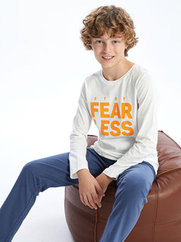 Bisiklet Yaka Erkek ?ocuk Pijama Tak?m?