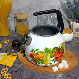 Чайник для плиты 3,0л 1RC12 белосн. со св. Гранада/Granada
