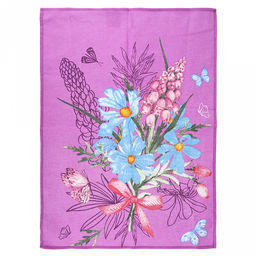 Салфетка хозяйственная 50х60см "Лето" 3, рогожка 171г/м2, хлопок 100%, без упаковки, "Домашняя мода" (Россия)