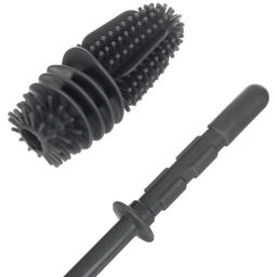 Ёршик для бутылочек и сосок Крошка Я, силиконовый, серый, 26 см