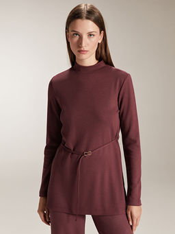 Dik Yaka Kad?n Sweatshirt Tunik