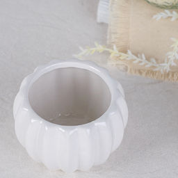 Кашпо 8х6,5 см / 166W /уп 12/120/белое - Галеонтрейд фото 5