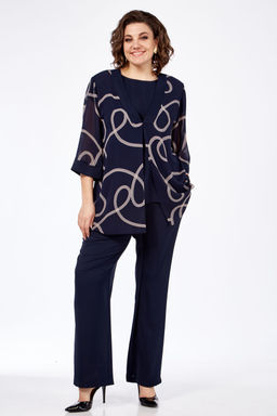 Костюм Элль стиль 2284 темно-синий