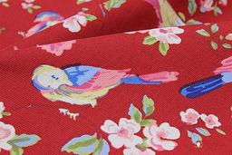 Интерьерный хлопок Идиллия цв.бордовый, ш.1.5м, хлопок-100%, 250гр/м.кв - Купава фото 4