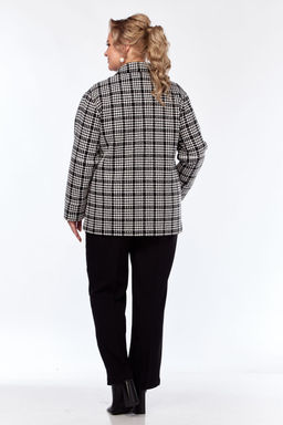 Жакет Элль стиль 2324ж черно-белый  фото 3