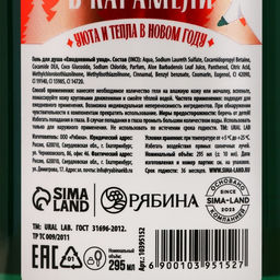 Гель для душа URAL LAB, 295 мл, аромат яблока в карамели, Новый Год