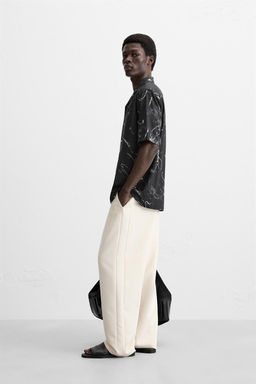 ABSTRACT PRINT STRETCH SHIRT - Zara фото 4