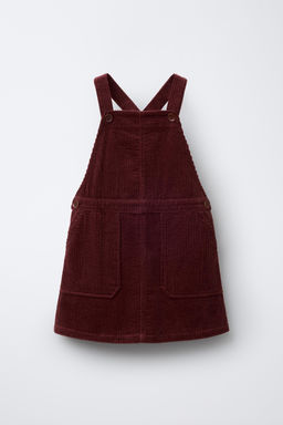 CORDUROY PINAFORE DRESS