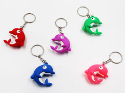 Цена за 3 шт. Брелок резиновый "Дельфин" (KL-2112)
