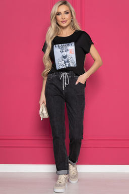 Футболка Vogue (черная) Б8522 - Lt collection фото 6