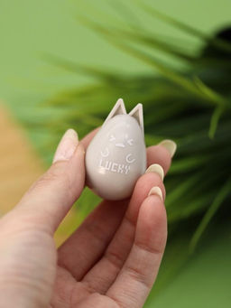 Ручка с магнитной насадкой "Lucky kitten", grey