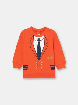 CRB wear/CSNB 63044-29-305 Джемпер для мальчика, оранжевый/Ex.Cherubino