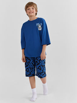 Комплект домашний для мальчиков синий