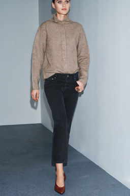 ZW COLLECTION MID-WAIST FULL LENGTH JEANS - Zara фото 11