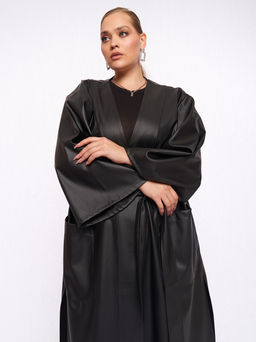 Кардиган кожаный KA05109BLK01