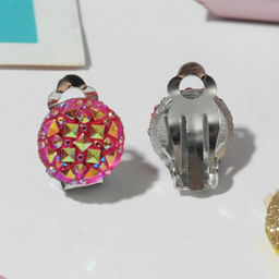 Серьги клипсы детские Выбражулька Блёстка, миксы  фото 4