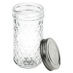 Банка стеклянная с винтовой крышкой Домашнее варенье 0,35л, h13,8см, диаметр горла - 5,8см, металлическая крышка тфист-офф (Китай) - Домашняя мода фото 2