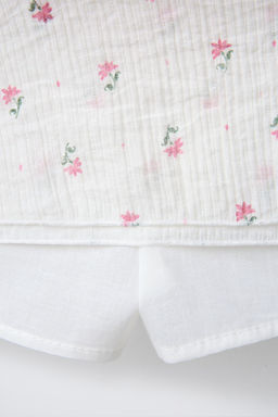 FLORAL RUFFLE BERMUDA SKORT - Zara фото 4