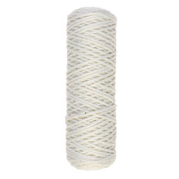 Шнур для вязания «Классик» без сердечника 100% полиэфир ширина 4 мм 100 м, белый