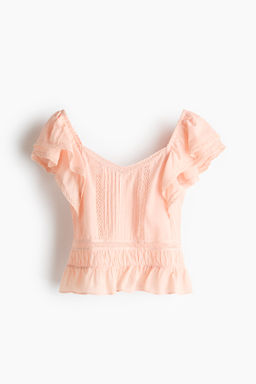 Blusa con detalles de encaje