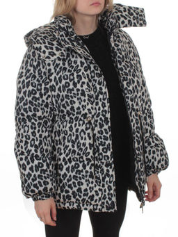 SJ 2251 GRAY/LEOPARD Куртка зимняя женская (200 гр. холлофайбер) - Fashion фото 8