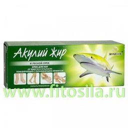 Акулий жир и Лесной орех крем для ног , 75 мл, "Акулья сила"